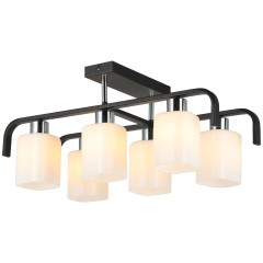 Люстра потолочная Е27 6*60Вт MD.51538-6-S-BK+CH