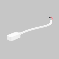 Токоподвод для ультратонкого магнитного шинопровода трековой системы UT25 48В, кабель 0.5м, Белый IL.0007.3007 WH