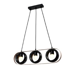 Подвесной светильник Rolf MD.21744-3-P-BK+CP