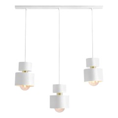 Люстра подвесная Е27 3*60Вт MD.9022-3-P-WH+FGD