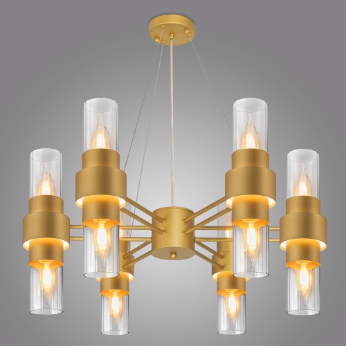 Люстра подвесная 12*60Вт E14, пульт ДУ MD.23472-6-P SGD