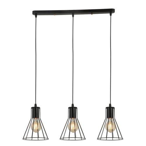 Люстра подвесная 3*60Вт E27 MD.6135-3-P BK