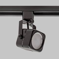 Светильник спот квадратный GU5.3 для трековой системы 1 фазный трек 220В, макс 50Вт, Черный IL.0010.2151