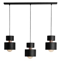 Люстра подвесная Е27 3*60Вт MD.9021-3-P-BK+AB