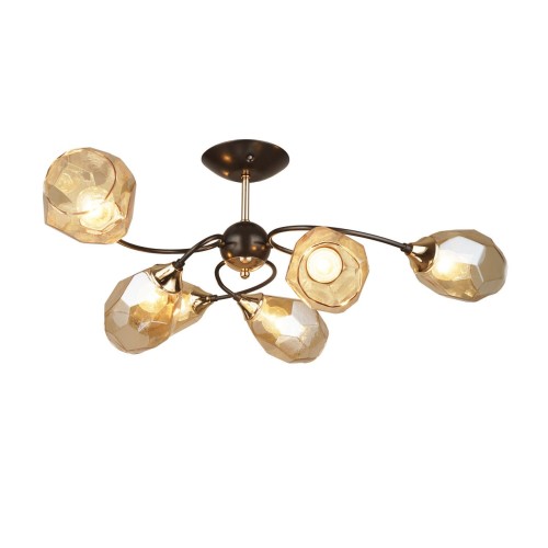 Люстра потолочная 6*Е27 MD.4249-6-S-COFFEE+FGD