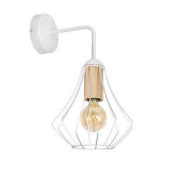 Бра настенное Е27 1*60Вт MD.9053-1-W-WH+WOOD