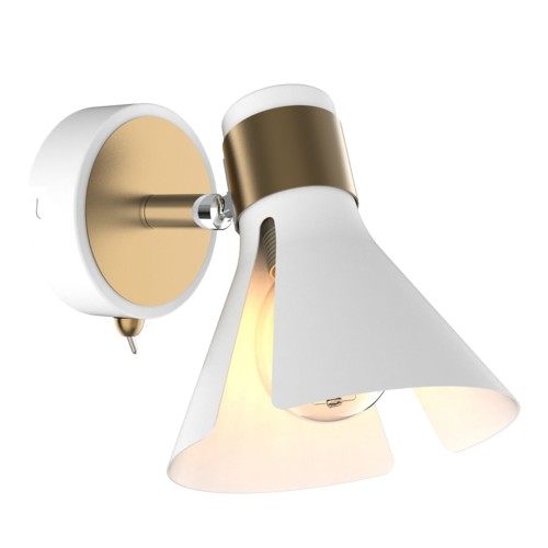 Бра настенное Е27 1*60Вт MD.8312-1-W-WH+AB