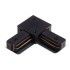 L - соединитель питания для накладного шинопровода трековой системы 1 фазный трек 220В, Черный IL.0010.2141