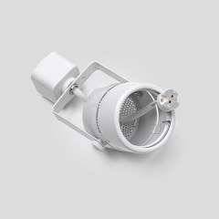 Светильник спот круглый GU5.3 для трековой системы 1 фазный трек 220В, макс 50Вт, Белый IL.0010.0050