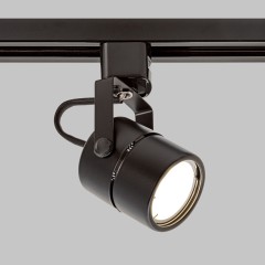Светильник спот круглый GU5.3 для трековой системы 1 фазный трек 220В, макс 50Вт, Черный IL.0010.2150