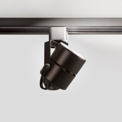 Светильник спот круглый GU5.3 для трековой системы 1 фазный трек 220В, макс 50Вт, Черный IL.0010.2150