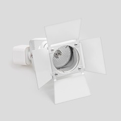 Светильник спот со шторками GU5.3 для трековой системы 1 фазный трек 220В, макс 50Вт, Белый IL.0010.0052