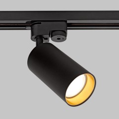 Светильник спот GU10 для трековой системы 1 фазный трек 220В, макс 10Вт, Черный/Золото IL.0010.2157