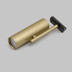 Светильник спот GU10 для трековой системы 1 фазный трек 220В, макс 50Вт, Матовое Золото IL.0010.0012 MG