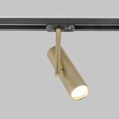 Светильник спот GU10 для трековой системы 1 фазный трек 220В, макс 50Вт, Матовое Золото IL.0010.0012 MG