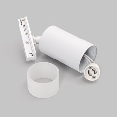 Светильник спот GU10 для трековой системы 1 фазный трек 220В, макс 10Вт, Белый IL.0010.0014 WH