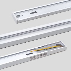 Шинопровод накладной трековой системы 1 фазный трек 220В, 1м, Белый IL.0010.0031