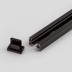 Шинопровод накладной трековой системы 1 фазный трек 220В, 2м, Черный IL.0010.2132