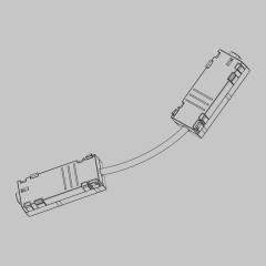 L - соединитель питания для шинопровода трековой системы SMART LINE 220В, Черный IL.0050.4002-BK
