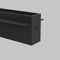 Шинопровод встраиваемый под ГКЛ 12 мм трековой системы SMART LINE 220В, 2м, Черный IL.0050.2000-2-BK