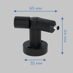 L - соединитель с изменяемым углом 70-220°, 24В, осветительной системы THIN and SMART, Черный IL.0060.4001-BK