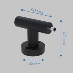 I - соединитель настенно-потолочный монтаж 24В, осветительной системы THIN and SMART, Черный IL.0060.4007-BK