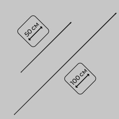 Стойка потолочная 1000мм, осветительной системы THIN and SMART, Черная IL.0060.3000-1000-BK