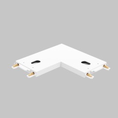 L - соединитель для ультратонкого магнитного шинопровода трековой системы UT25 48В, Белый IL.0007.3001 WH