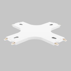 X - соединитель для ультратонкого магнитного шинопровода трековой системы UT25 48В, Белый IL.0007.3004 WH