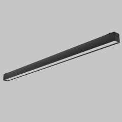 Светильник линейный рассеянного света для трековой системы UT25 48В 20Вт, 4000K, Черный IL.0007.1103-20-BK