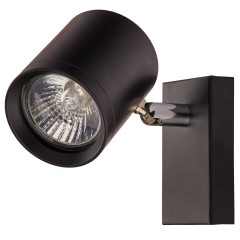 Светильник GU10 1*50W настенный спот Черный IL.0005.5100
