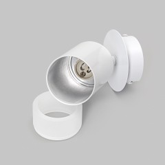 Светильник GU10 1*10W настенный спот Белый. Плафон акрил Белый матовый IL.0005.1501 WH