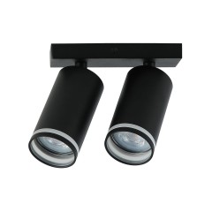Светильник GU10 2*10W настенный спот Черный IL.0005.2001-2 BK