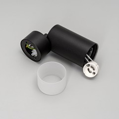 Светильник GU10 1*10W настенный спот Черный IL.0005.4801 BK