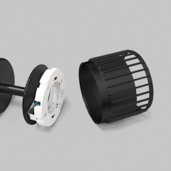 Светильник GX53 1*12W настенно-потолочный спот Черный IL.0005.2301-BK