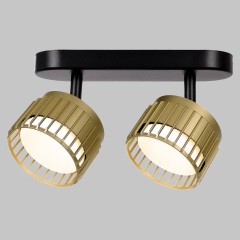 Светильник GX53 2*12W настенно-потолочный спот Черный/Матовое Золото IL.0005.2301-2-BMG
