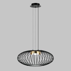 Люстра подвесная, 1*GX53, черный+бронза MD.23103-1-P-BK+BR