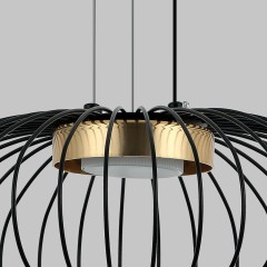 Люстра подвесная, 1*GX53, черный+бронза MD.23103-1-P-BK+BR