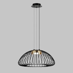 Люстра подвесная, 1*GX53, черный+бронза MD.23104-1-P-BK+BR