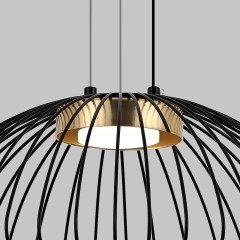 Люстра подвесная, 1*GX53, черный+бронза MD.23104-1-P-BK+BR