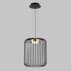 Люстра подвесная, 1*GX53, черный+бронза MD.23106-1-P-BK+BR