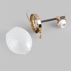 Бра настенное 1*Е27 MD.4144-1-W-BK+FGD