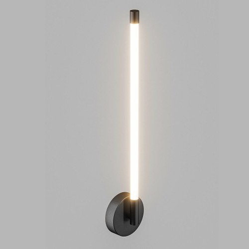 Бра настенное LED 8W, матовый черный PLW-7048-600SBK