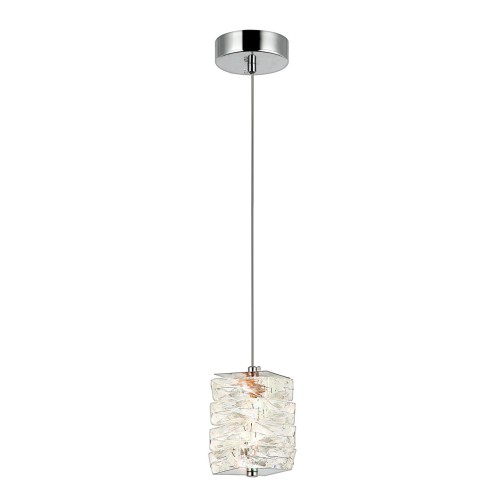 Люстра подвесная светодиодная, LED 4W, 3000К+4000К+6000К, К5 кристалл, 120 мм CR.0808-120-1-P-CH