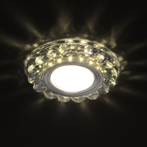 Светильник MR16+LED встраиваемый AL/CLEAR 35Вт+LED 3Вт IL.0026.0303