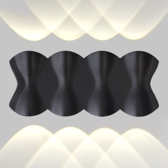 Светильник настенный LED 8x1W 4200K Черный 220V IP54 IL.0014.0019-8-BK