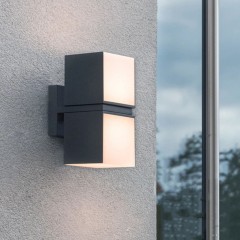 Светильник уличный настенный LED 2*6W 4000K Черный 220V IP54 IL.0014.0026-2-BK