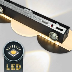 Настенный светильник, LED 4*2W+10W, черный матовый IL.0040.0060-4-MBK