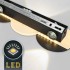 Настенный светильник, LED 4*2W+10W, черный матовый IL.0040.0060-4-MBK