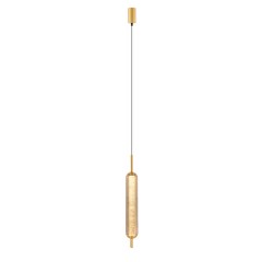 Люстра подвесная светодиодная 5W, 4000K, 320мм, плафон янтарный PLC-7076-320-P-AMBER